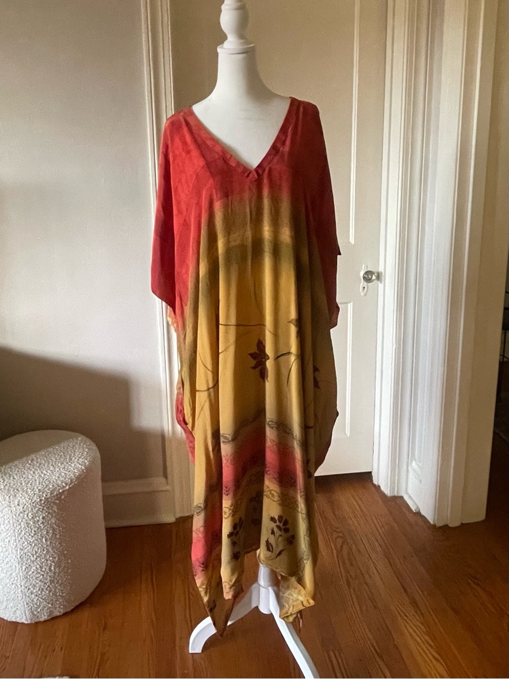 Kantha Bae Float On Muu Maxi Dress Kaftan Free Size NWT Boho Festival